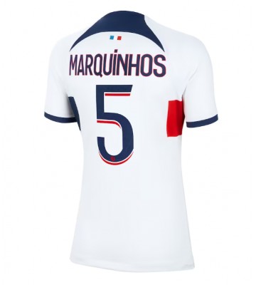 Paris Saint-Germain Marquinhos #5 Segunda Equipación Mujer 2023-24 Manga Corta